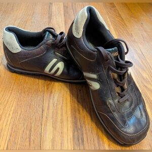 Women's Skechers Class X Brown Leather Shoes